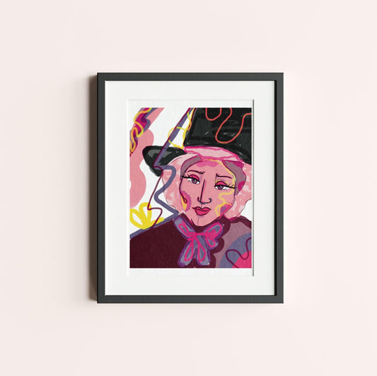 Pink Lady - Unframed Print (A5/A4/A3)