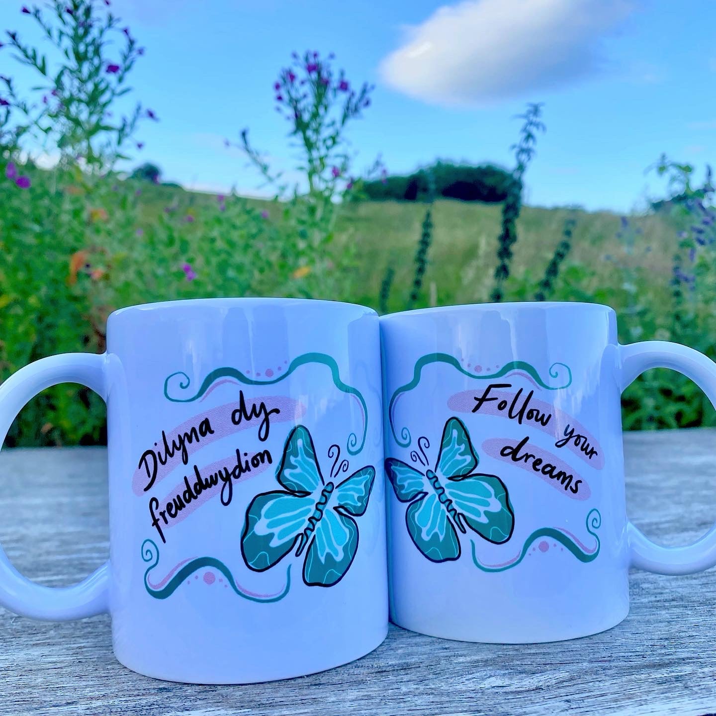 Dilyna Dy Freuddwydion / Follow Your Dreams - Bilingual Mug