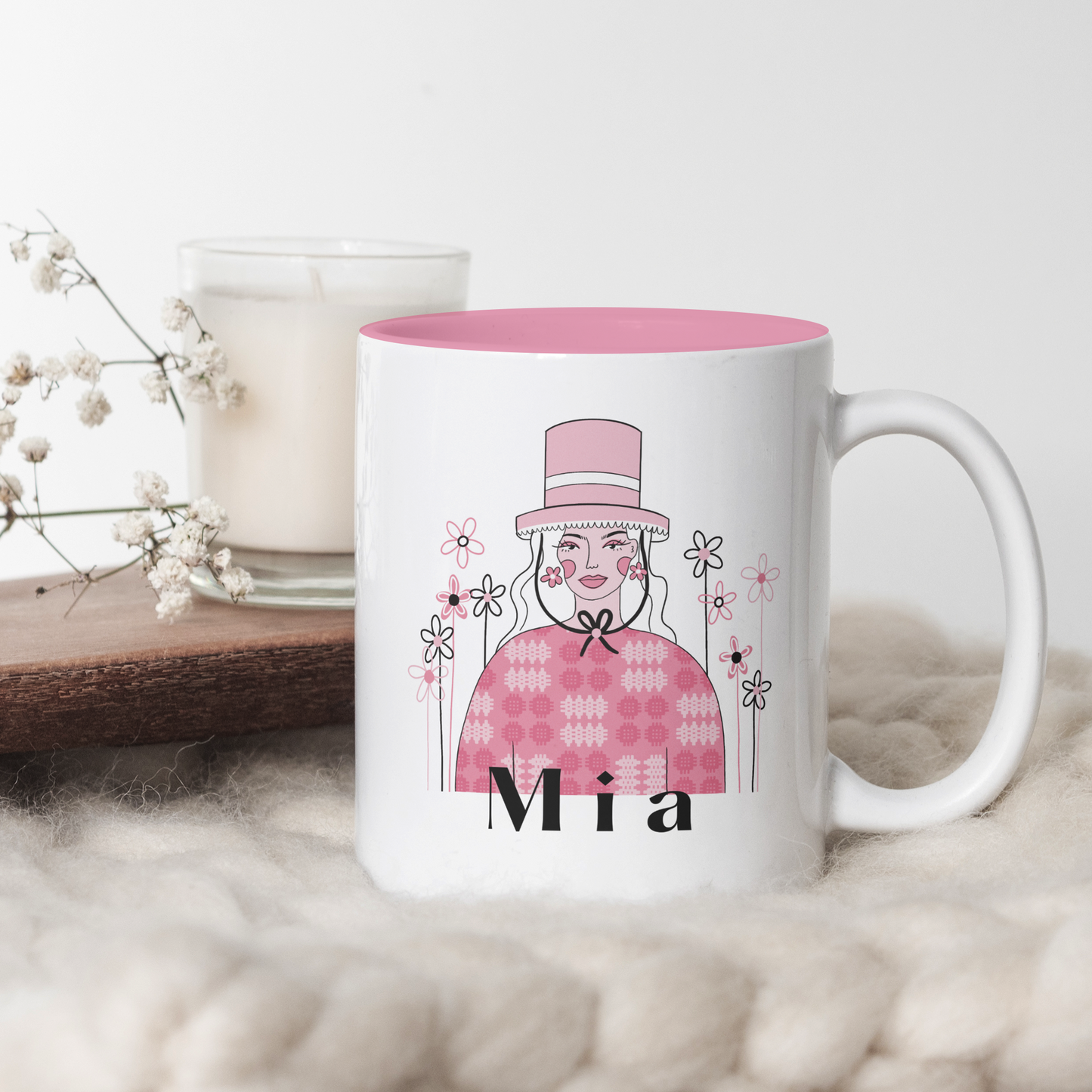 Personalised Welsh Lady Mug - 11oz