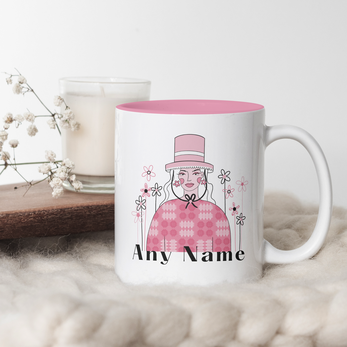 Personalised Welsh Lady Mug - 11oz