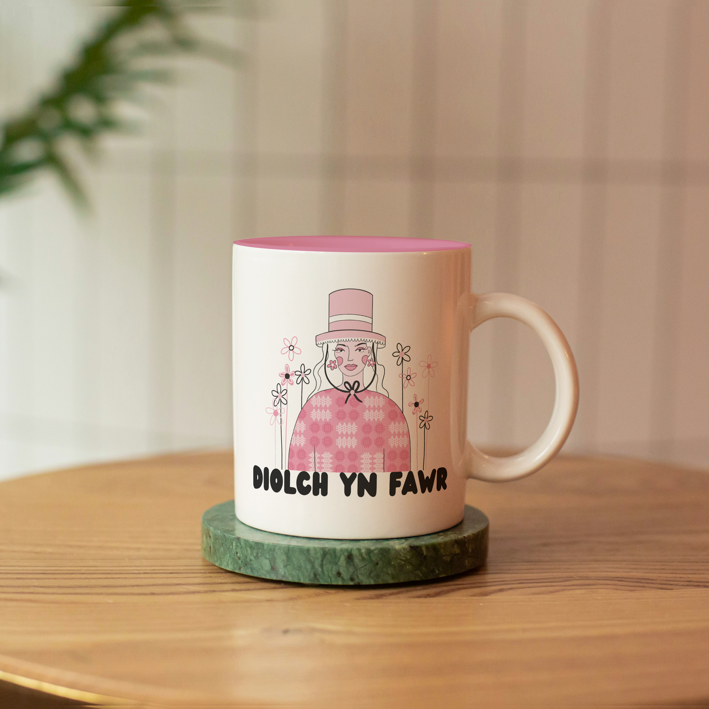 Personalised mug for teacher - 11oz ceramic - Welsh Lady