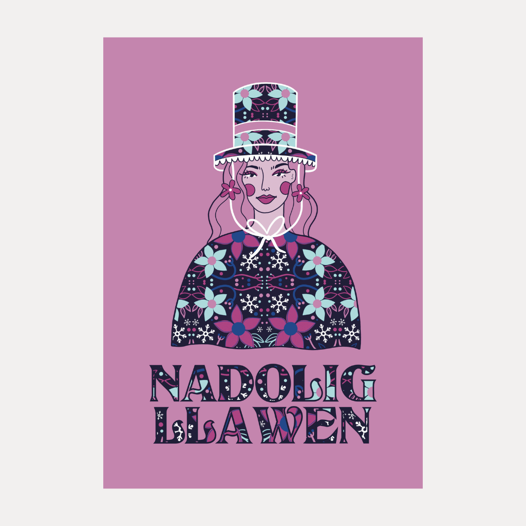 Jemima Nadolig Llawen - Unframed Print