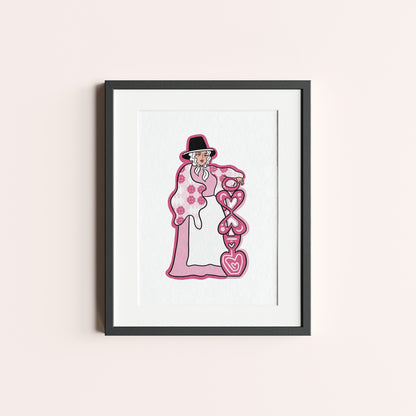 'Lady and the Lovespoon' - Print