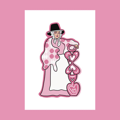 'Lady and the Lovespoon' - Print