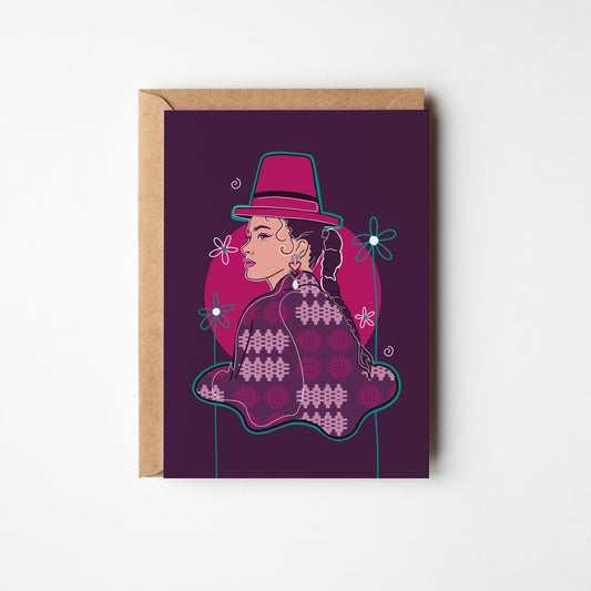 'Identity' Welsh Woman - A6 Greeting Card