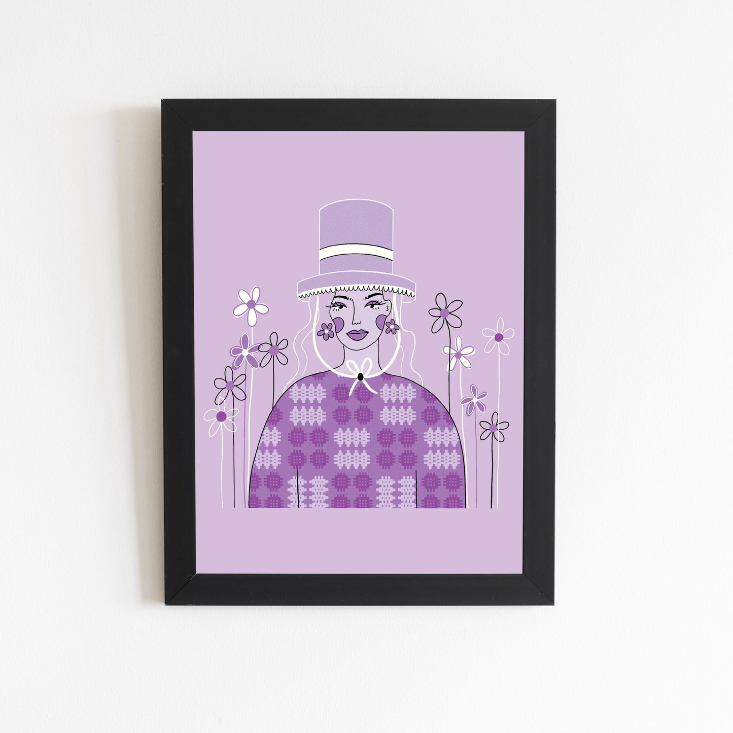 Jemima - Purple A5 Print